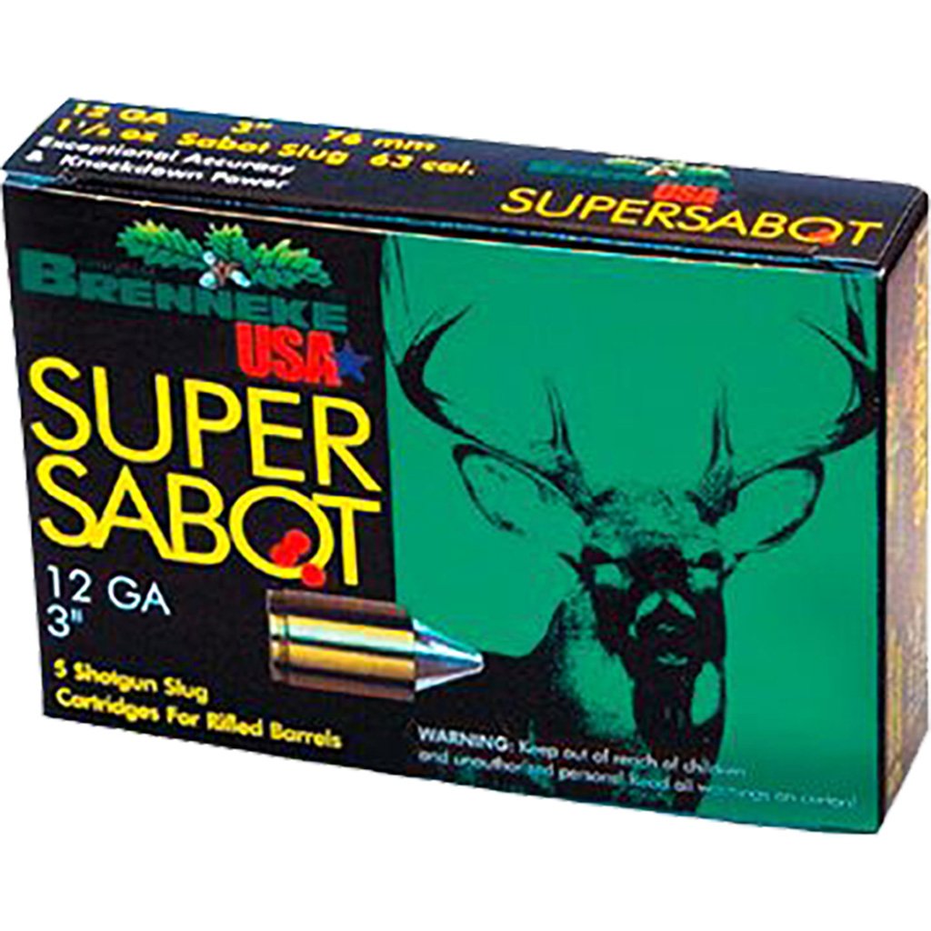 Brenneke Super Sabot Slugs 12 ga. 3 in. 1 1/8 oz. 5 rd.