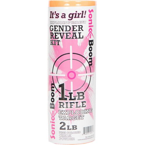 Sonic Boom Exploding Target Gender Reveal Kit Girl 1 lb. Pink
