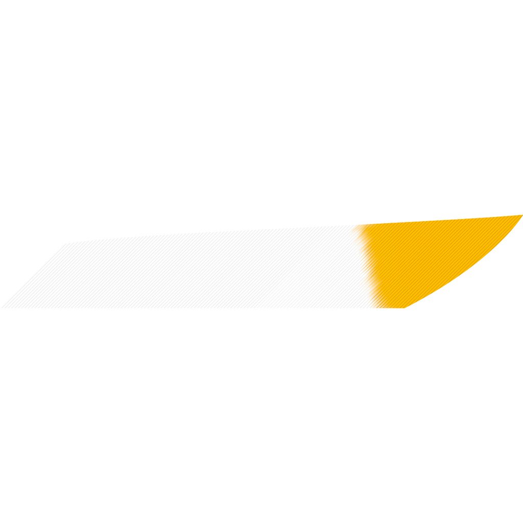 1005809_1.jpg Gateway Mako Feathers White Yellow Tip 3.125 in. LW 50 pk.