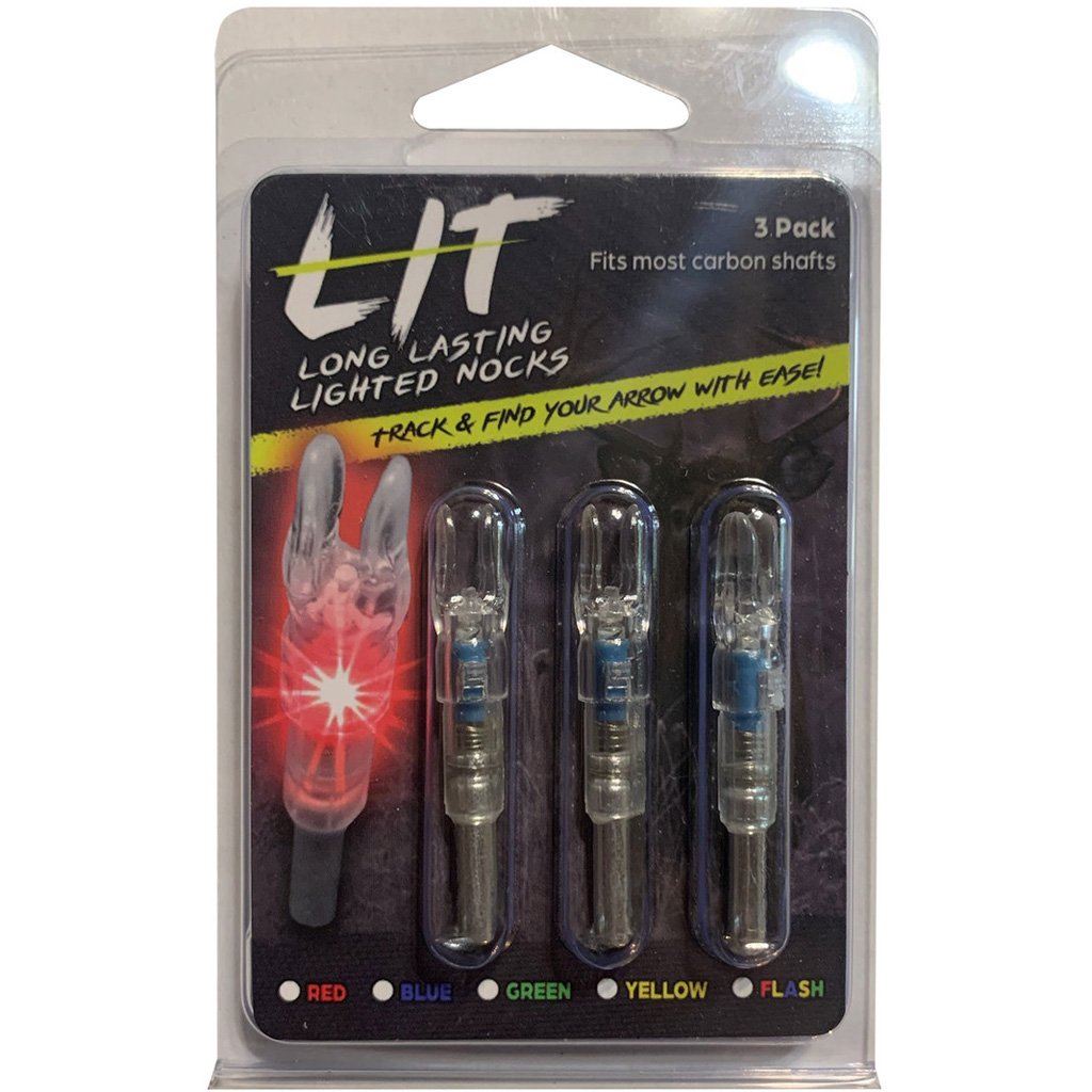 1005939_2 Flex Fletch LIT Lighted Arrow Nocks .204 Green 3 pk.