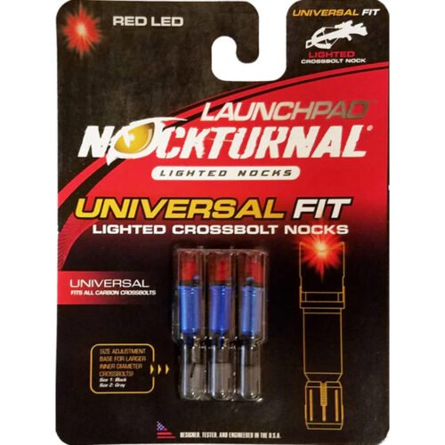 Nockturnal Launchpad Crossbow Nocks Red 3 pk.