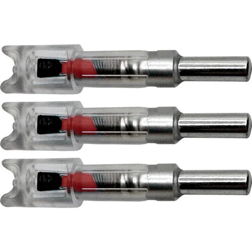 Flex Fletch LIT Lighted Crossbow Nocks .300 Red 3 pk.