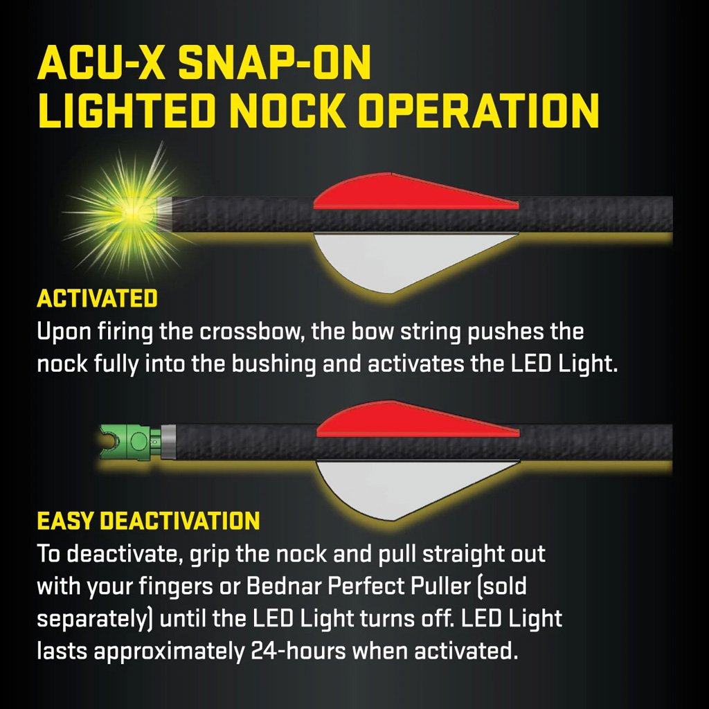 TenPoint ACU-X Lighted Carbon Arrows  20 in. ACU-X Lighted Nock 3 pk.