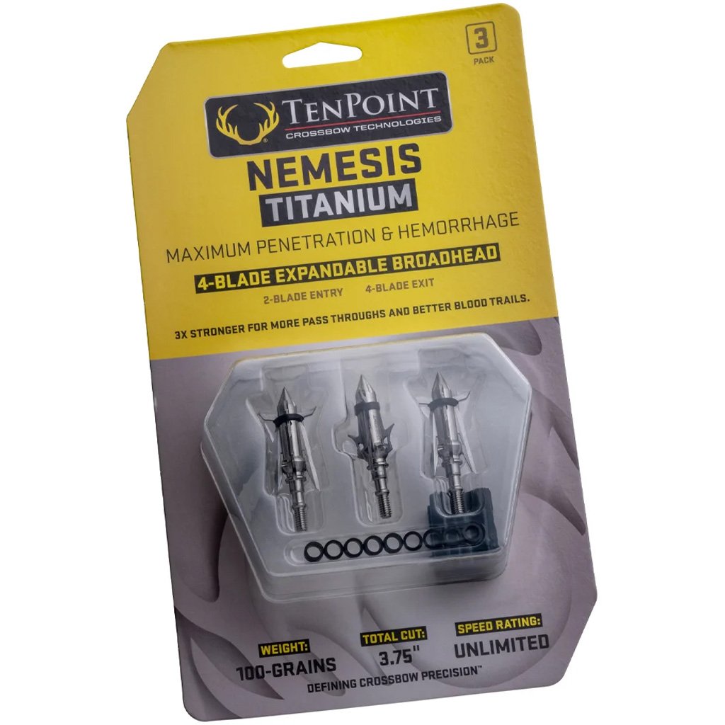 TenPoint Nemesis Titanium Broadheads 100 gr. 3 pk.