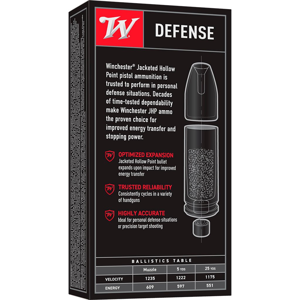 1102307_2.jpg Winchester USA Personal Protection Pistol Ammo 10mm. 180 gr. JHP 50 rd.
