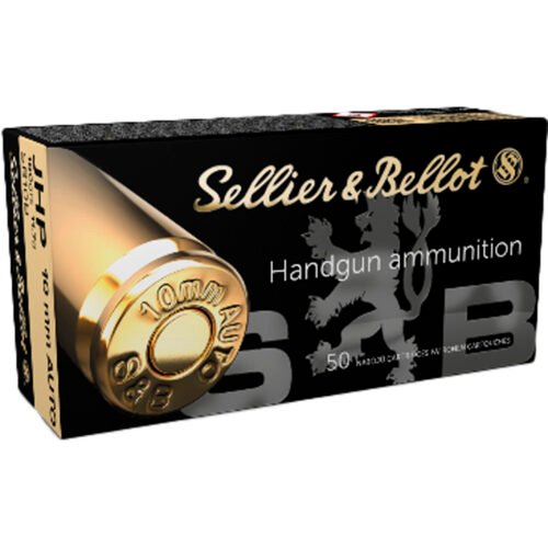 Sellier & Bellot Pistol Ammo 10mm 180 gr. JHP 50 rd.