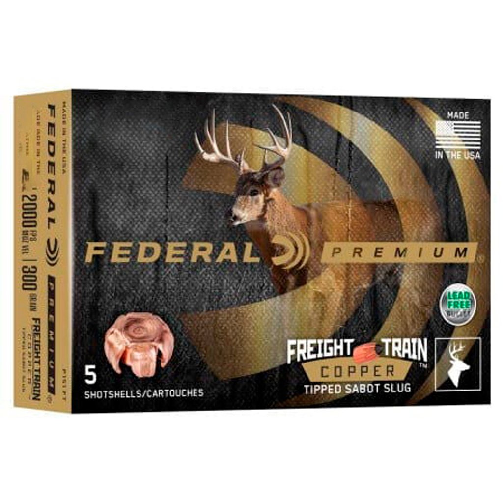1102397_1.jpg Federal Premium Freight Train Copper Sabot Slugs 12 ga. 3 in. 300 gr. 5 rd.