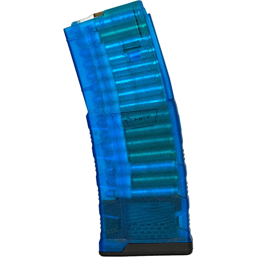 1102486_1.jpg MFT EXD Translucent Blue Mag AR15 5.56x45mm 30 rd.