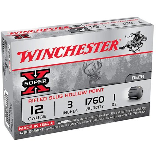 1102595_1.jpg Winchester Super-X Rifled Slug HP 12 ga. 3 in. 1 oz. Slug 15 rd.