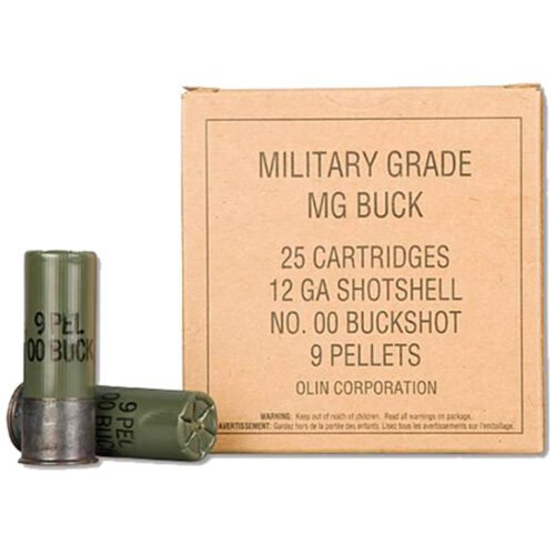 1102603_1.jpg Winchester Military Grade Load 12 ga. 2.75 in. 9 Pellet Buckshot 00 25 rd.