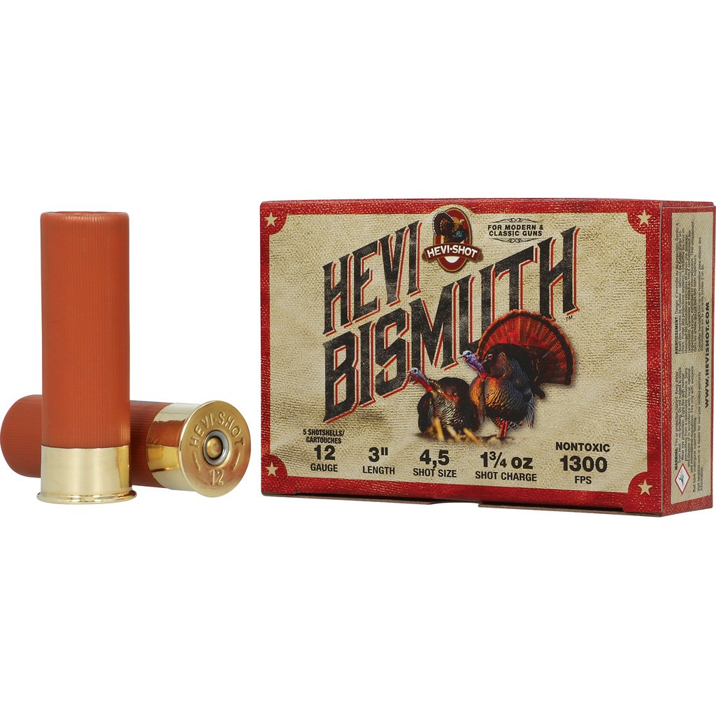 1102698_1.jpg Hevi-Shot Hevi Bismuth Turkey Load 12 ga. 3 in. 1 3/4 oz. 4 & 5 Shot 5 rd.