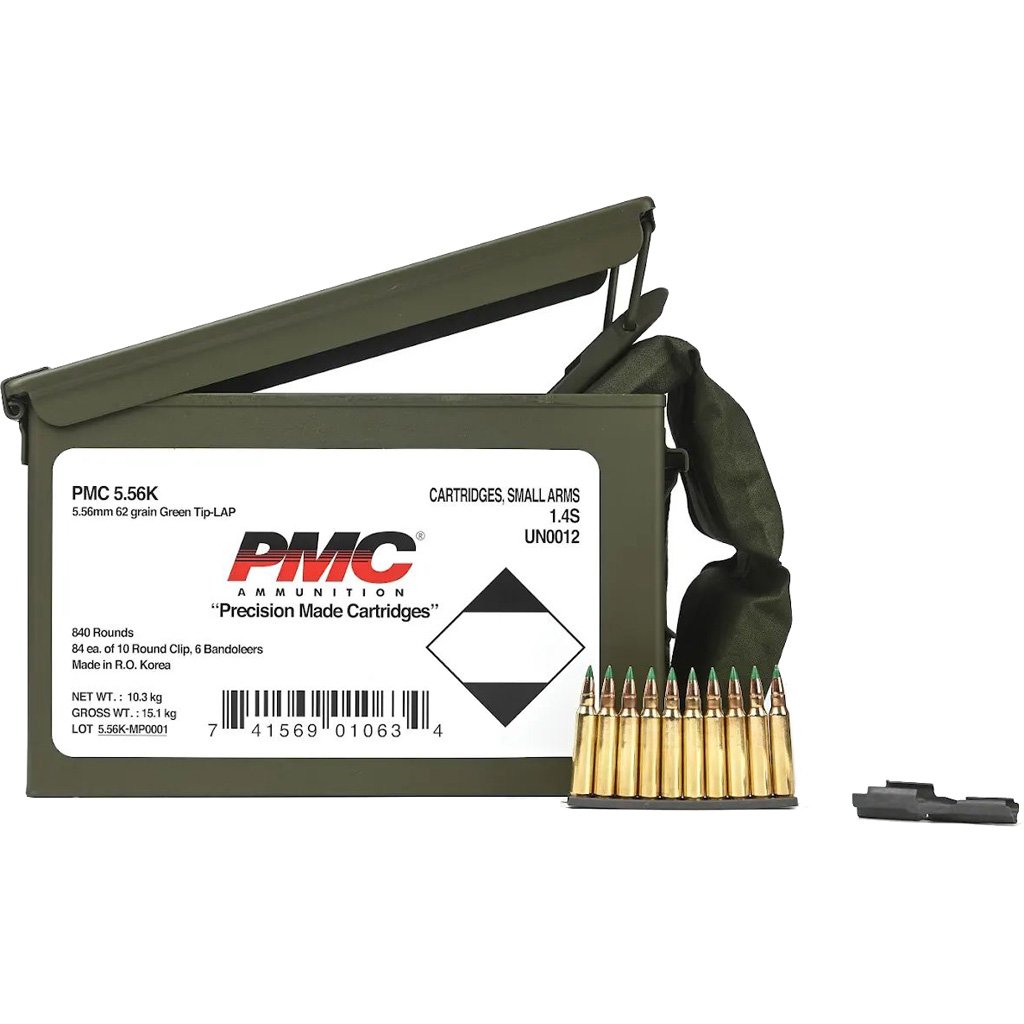 PMC X-Tac Rifle Ammo Metal Box 5.56 62 gr. FMJBT 840 rd.