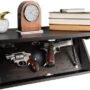 1117248_OPEN.jpg LOCKDOWN IN PLAIN SIGHT SHELF - STAINED 24"WX11.75"HX3.25"D