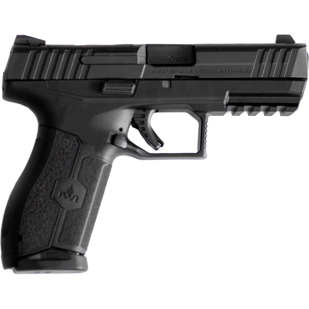 IWI MASADA Pistol 9mm 4.1 in. Black 17 rd. Optics Ready