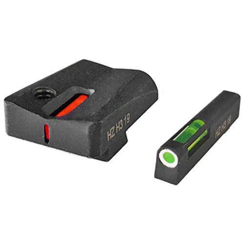 1204479_1.jpg HIVIZ LiteWave H3 Tritium Express Handgun Sight Green/Orange Litepipes White Front Ring Glock20/21