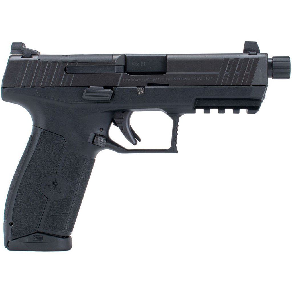 IWI MASADA Pistol with Threaded Barrel 9mm 4.6 in. Black 17 rd. Optics Ready