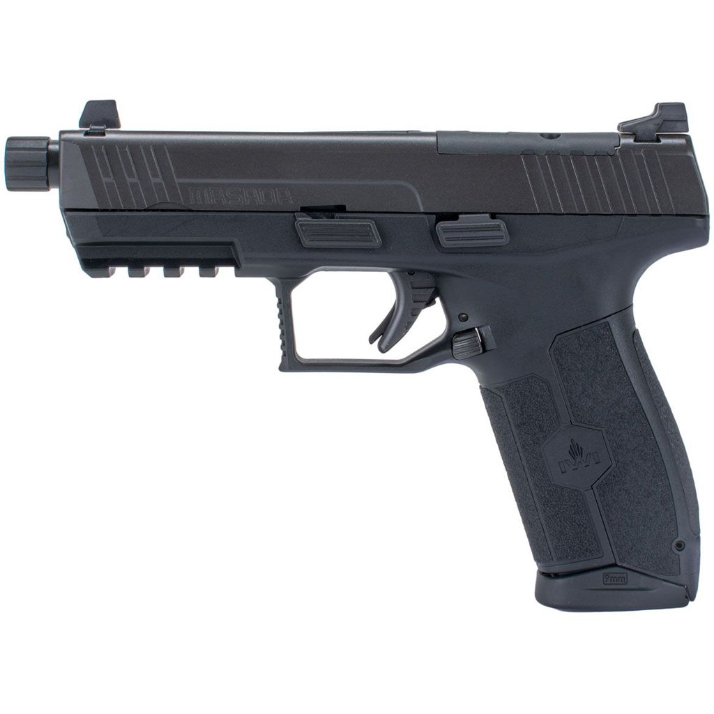 IWI MASADA Pistol with Threaded Barrel 9mm 4.6 in. Black 17 rd. Optics Ready