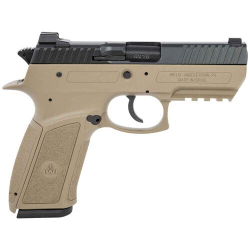 1205016_1.jpg IWI Jericho 941 Enhanced Polymer Side Pistol 9mm 3.8 in. FDE 17 rd.