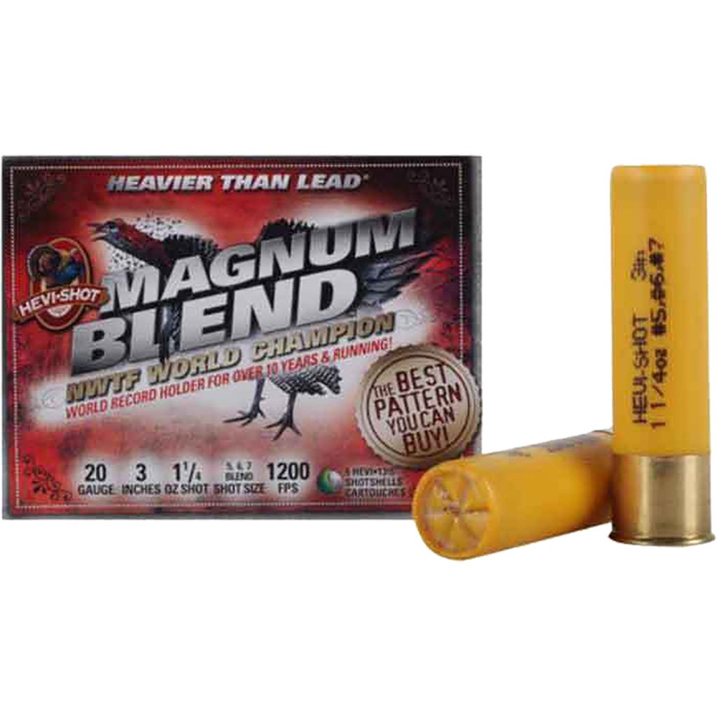 Hevi Shot Magnum Blend Load 20 ga. 3 in. 1 1/4 oz. 5/6/7 Shot 5 rd.