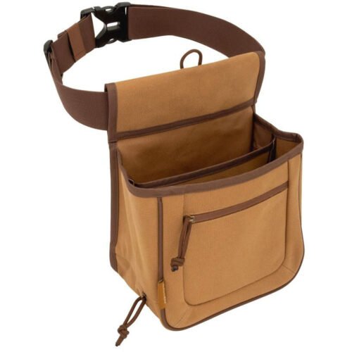 Allen Rival Double Compartment Shell Bag Brown