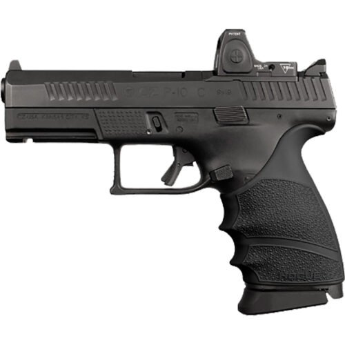 Hogue HandAll Beavertail Grip Sleeve Black CZ P-10 Compact 9mm