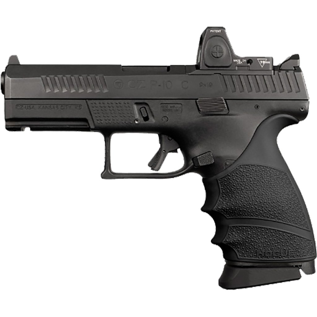 Hogue HandAll Beavertail Grip Sleeve Black CZ P-10 Compact 9mm