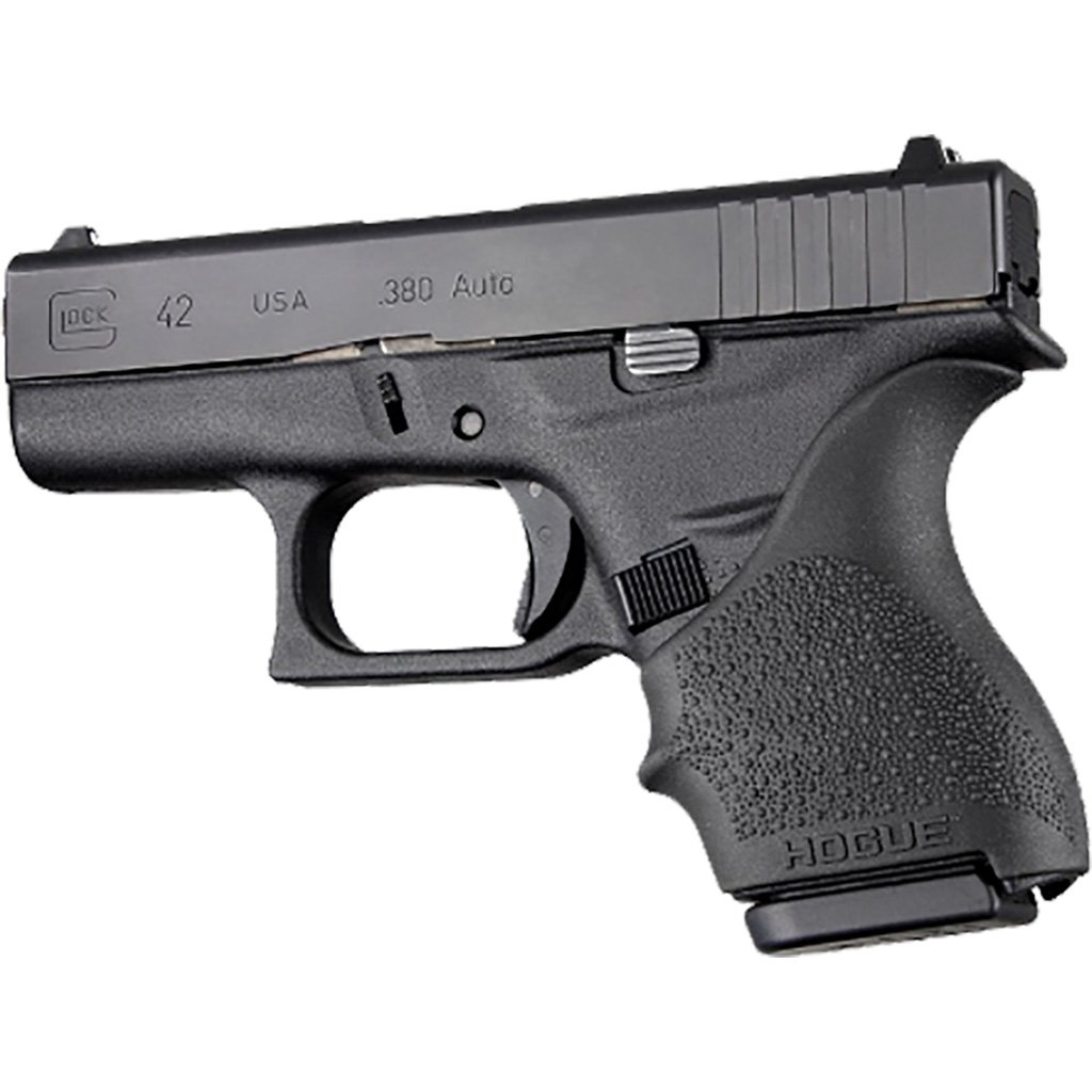 1206011_1 Hogue HandAll Beavertail Grip Sleeve Black Glock 42/43