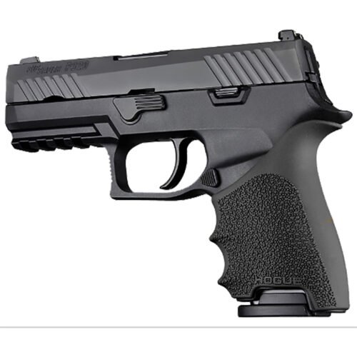 Hogue HandAll Beavertail Grip Sleeve Black Sig Sauer P320 Compact