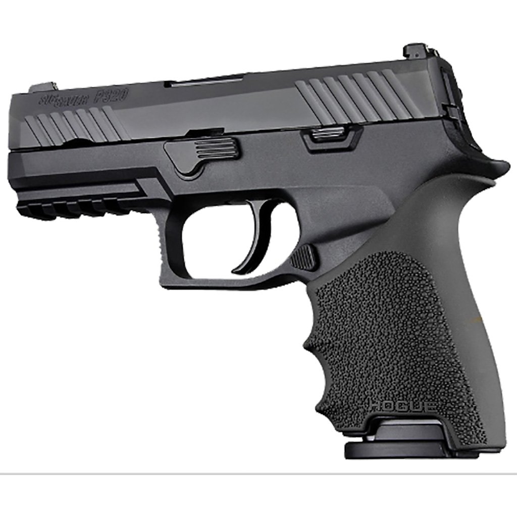 Hogue HandAll Beavertail Grip Sleeve Black Sig Sauer P320 Compact