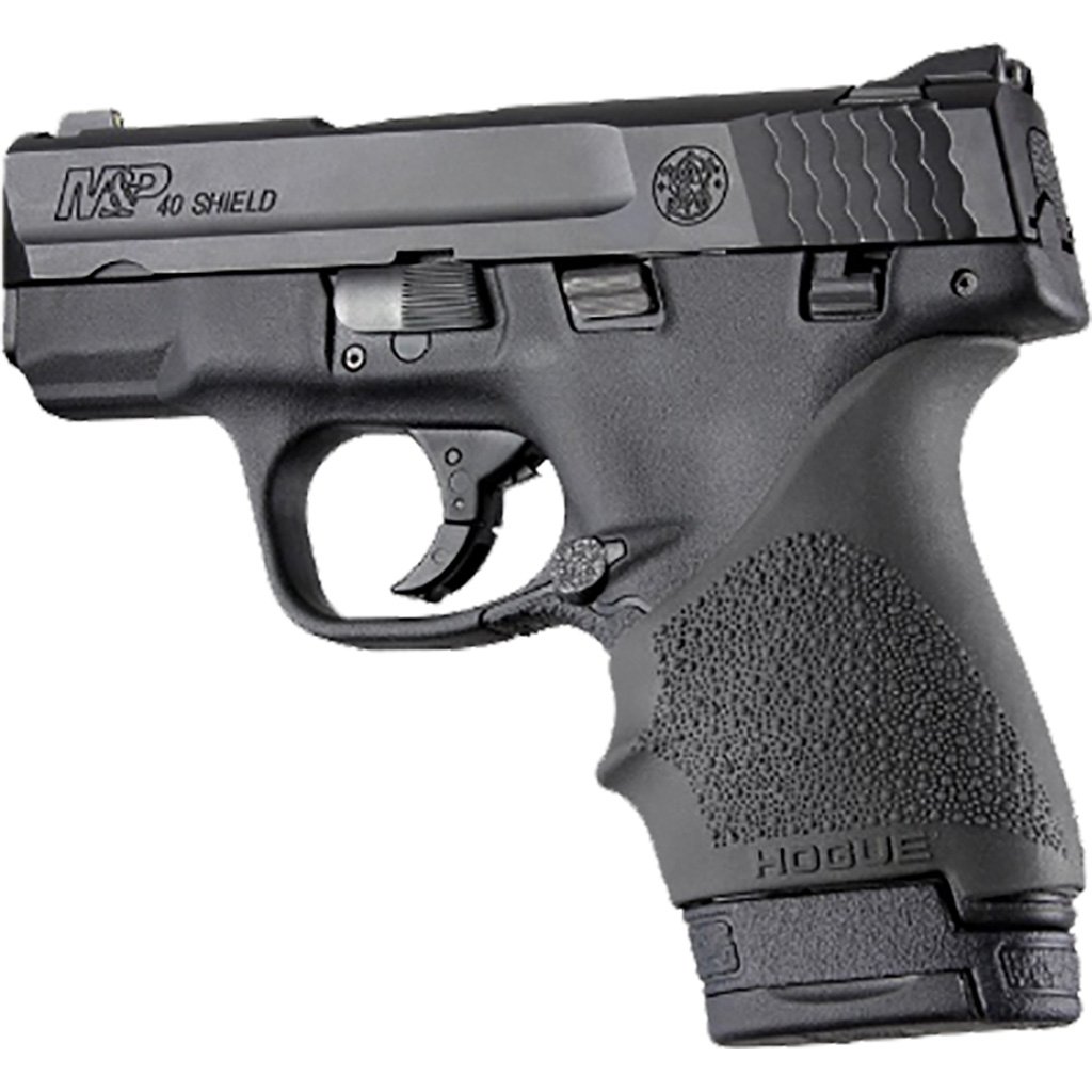 1206022_1 Hogue HandAll Beavertail Grip Sleeve Black W&W M&P Shield, Ruger LC9