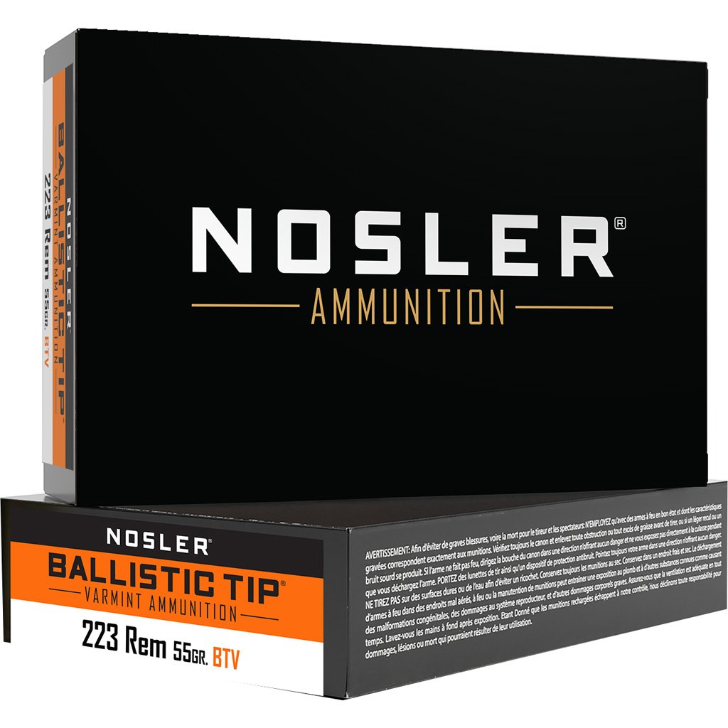 1206178_1.jpg Nosler Varmint Ballistic Tip Rifle Ammunition 223 Rem. 55 gr. BT SP 20 rd.