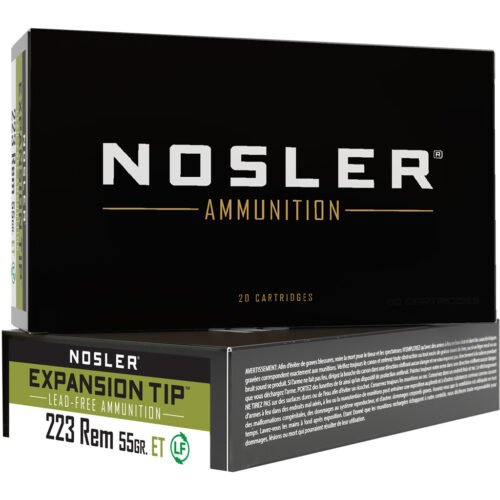 1206192_1.jpg Nosler Expansion Tip Rifle Ammunition 223 Rem. 55 gr. ET SP 20 rd.