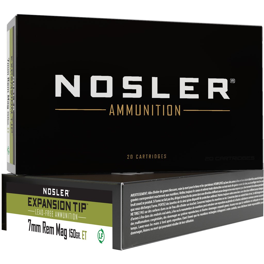 1206206_1.jpg Nosler Expansion Tip Rifle Ammunition 7mm Rem. Mag. 150 gr. ET SP 20 rd.