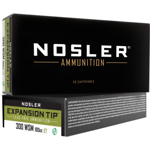 1206214_1.jpg Nosler Expansion Tip Rifle Ammunition 300 WSM. 180 gr. ET SP 20 rd.