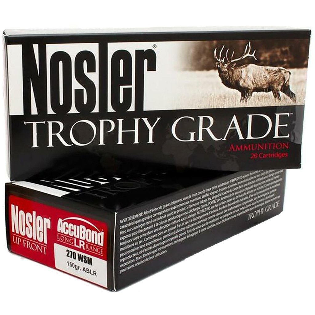 1206353_1.jpg Nosler Trophy Grade Long Range Rifle Ammunition 270 WSM 150 gr. ABLR SP 20 rd.
