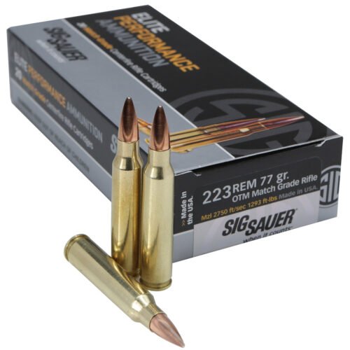 1207929_1.jpg Sig Sauer Elite Match Grade Performance Rifle Ammo 223 Rem 77 gr. OTM 20 rd.