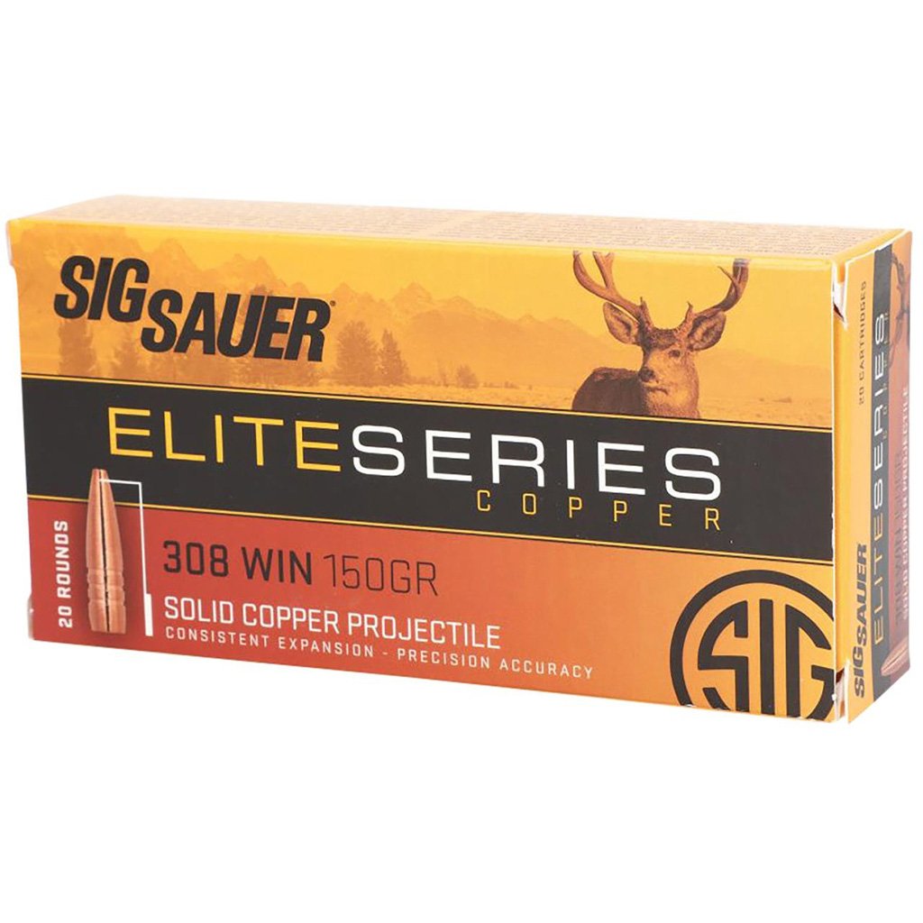 Sig Sauer Elite Hunting Rifle Ammo 308 Win. 150 gr. HT 20 rd.