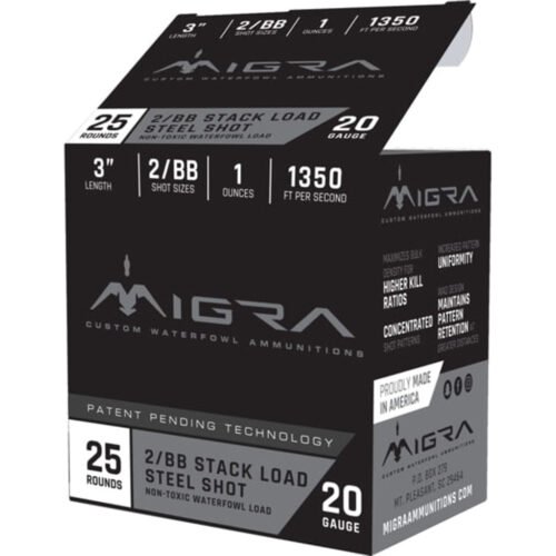 Migra Staxd Shotgun Ammo 20 ga. 3 in. 1 oz. 4-6 Shot 25 rd.