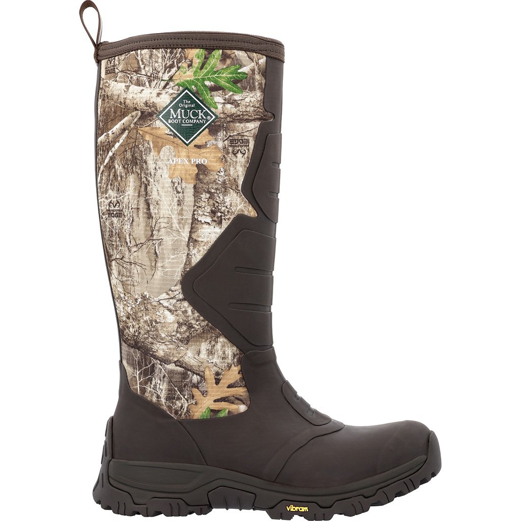 Muck Apex Pro 16 Boot Bark and Realtree Edge 8
