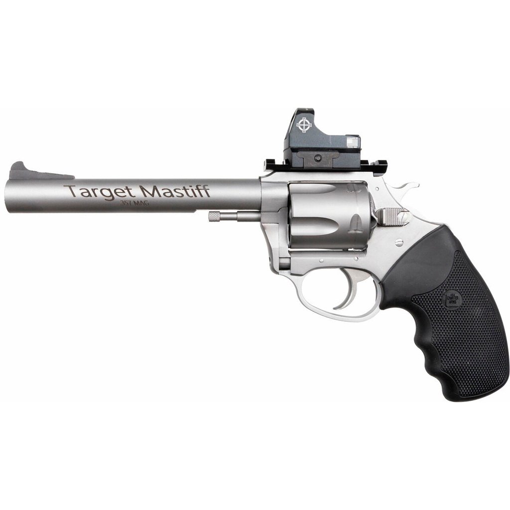 Charter Arms Target Mastiff Revolver 357 Mag. 6 in Stainless 5 shot w/ Optic