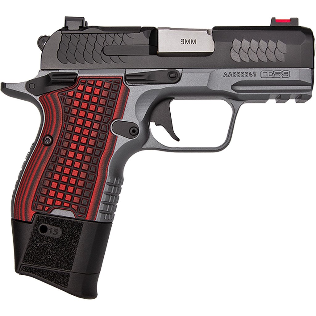 1211514_1.jpg Kimber CDS9 Pistol 9 mm Black Slide / Grey Frame 13 rd. Red Grips