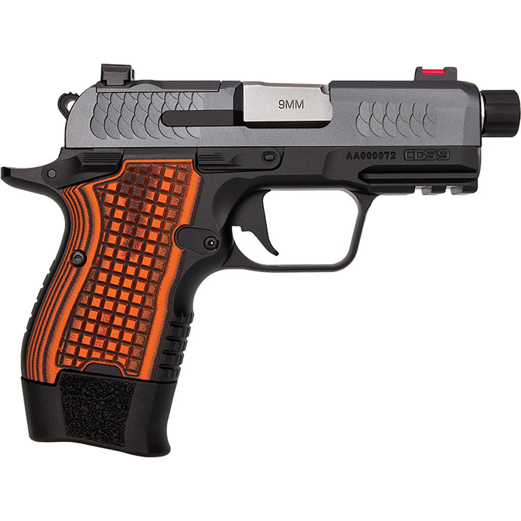 1211515_1.jpg Kimber CDS9 Pistol 9 mm Black Slide / Grey Frame 13 rd. Orange Grips