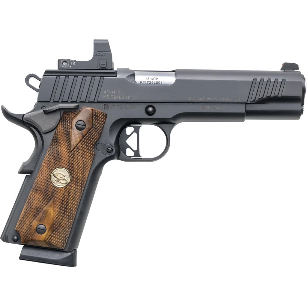 Charles Daly 1911 Superior Pistol 45 ACP 5 in Black Micro Reflex Sight Walnut Grip10