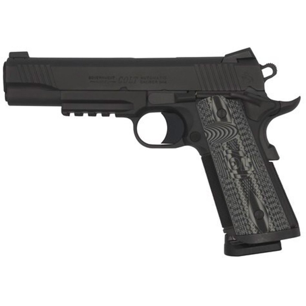 Colt 1911 CCU Rail Pistol 45 ACP 5 in. Matte Black DLC 8 rd.