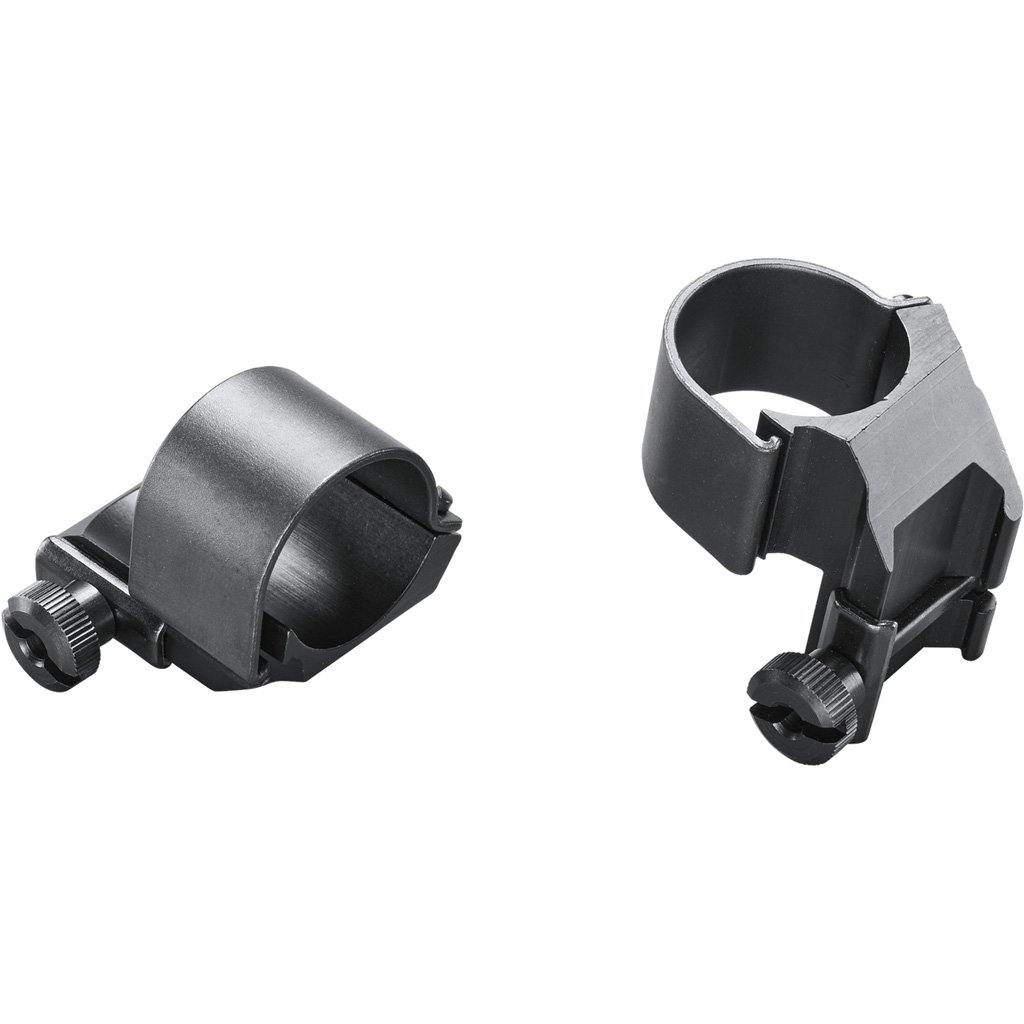 1213210_1.jpg Weaver Classic Detachable Extended Rings Matte Black 1" Medium Top Mount Dual EXT Clam Pack