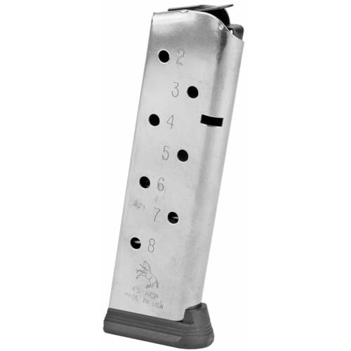 Colt 1911 Magazine 45 ACP 8 rd. Gov't/Commander Stainless w/Bumper