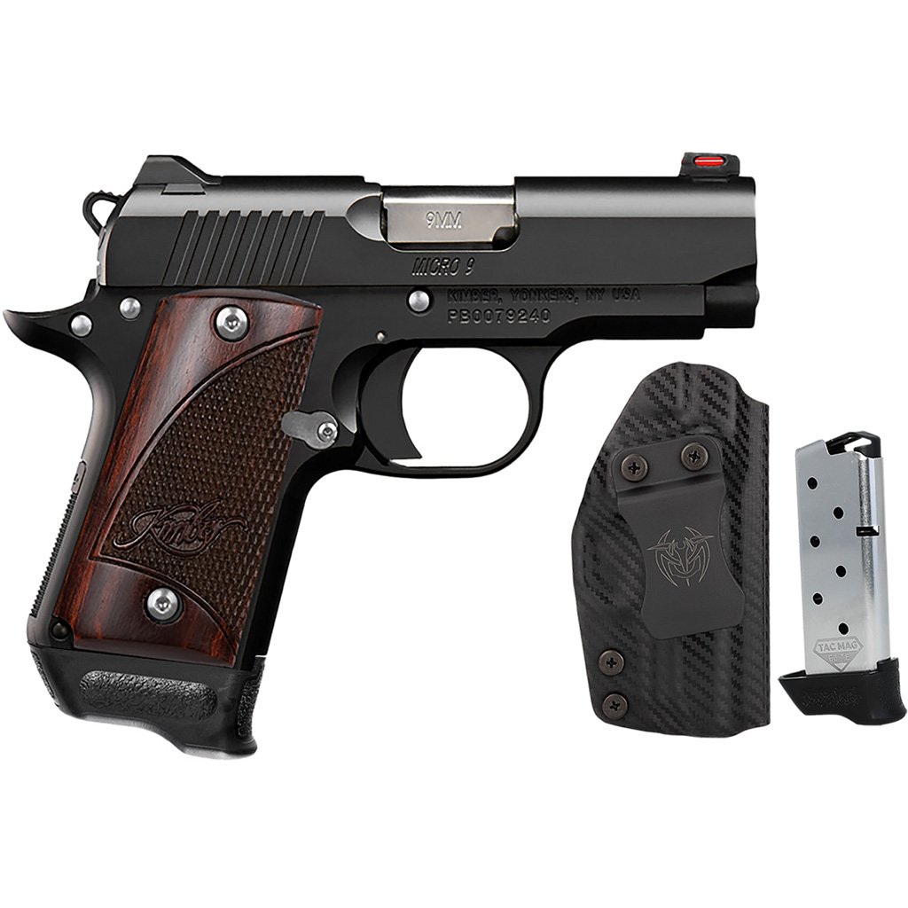 Kimber Micro 9 RTC Bundle 9mm 3.15 Black w/UM Tac Holster & 2 Tac Mags