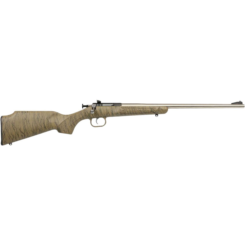 1213864_1.jpg Keystone Crickett Rifle 22 LR Stainless/Tan Syn w/BLK Web Stock