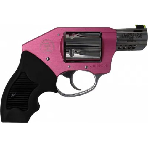 1214049_1.jpg Charter Arms Coyote Off Duty Revolver 380 ACP 2 in. Ported Pink/Polished Stainless 5 rd.