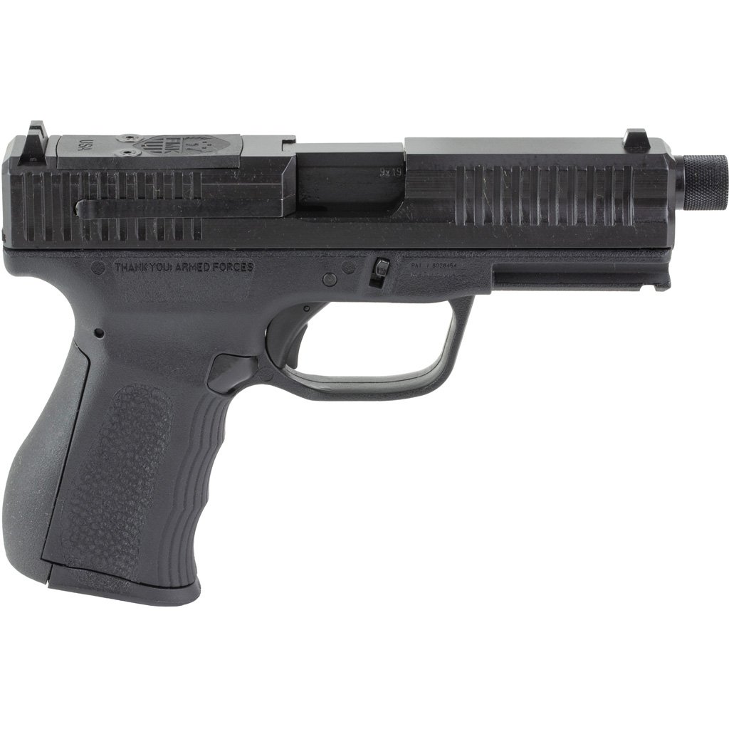 FMK G3 Threaded Barrel Pistol 9mm 4.5 in. Black w/ Glock Comp Sights 14 rd.